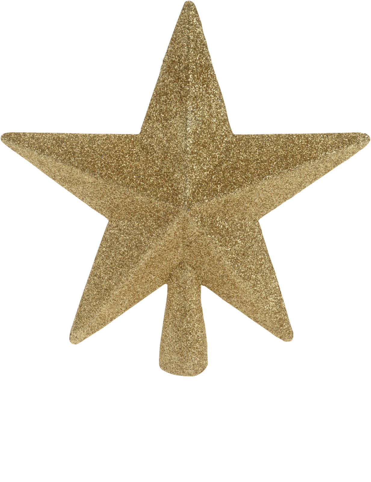 PUNTALE STELLA ORO GLITTER 19CM