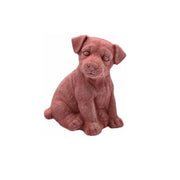 STATUA CUCCIOLO DI LABRADOR RIFINITA A MANO 15 CM IN TERRACOTTA