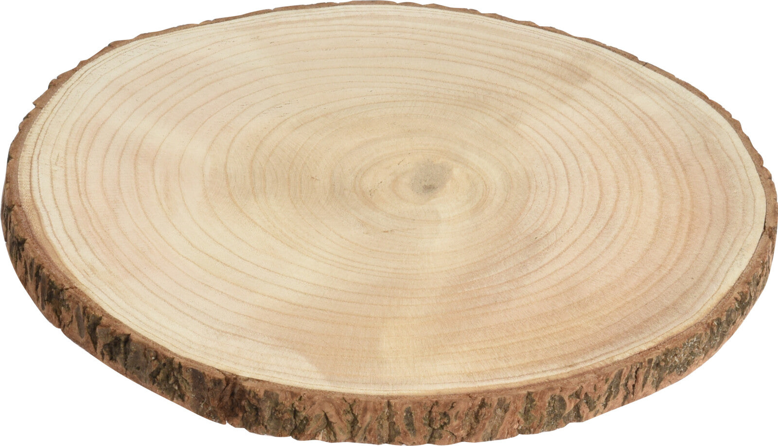 DISCO DECORATIVO IN LEGNO NATURALE 30X2CM