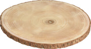 DISCO DECORATIVO IN LEGNO NATURALE 35X2CM
