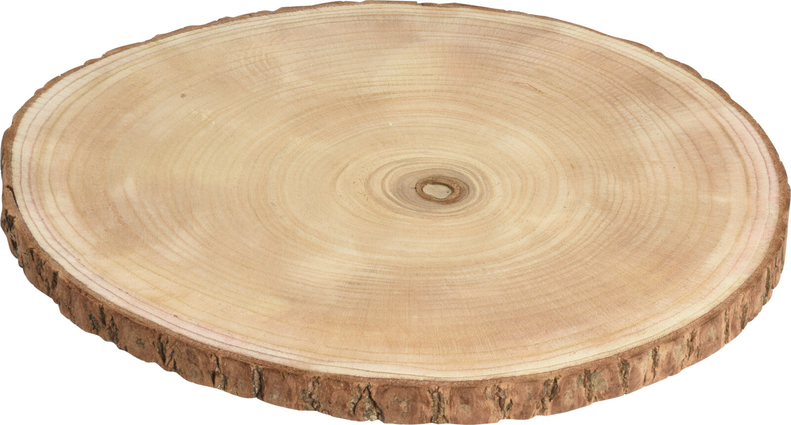DISCO DECORATIVO IN LEGNO NATURALE 35X2CM
