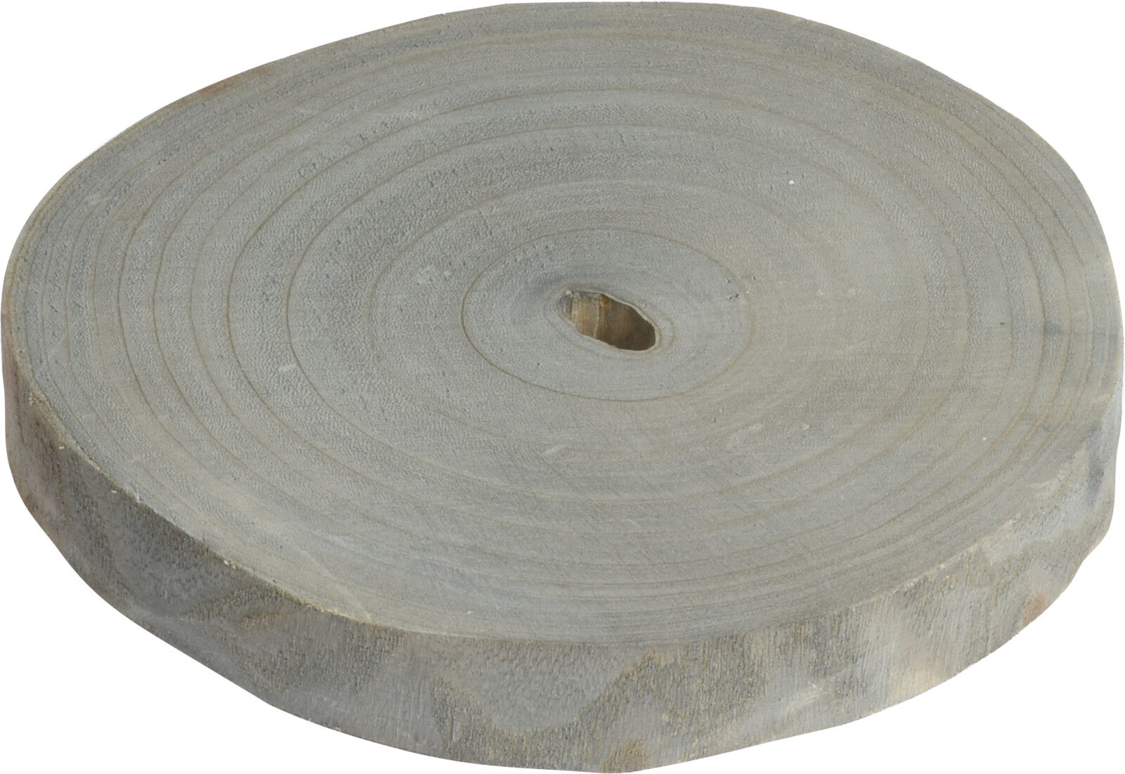DISCO DECORATIVO IN LEGNO GRIGIO 18-23CM