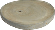 DISCO DECORATIVO IN LEGNO GRIGIO 50CM
