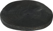 DISCO DECORATIVO IN LEGNO NERO 29-34CM