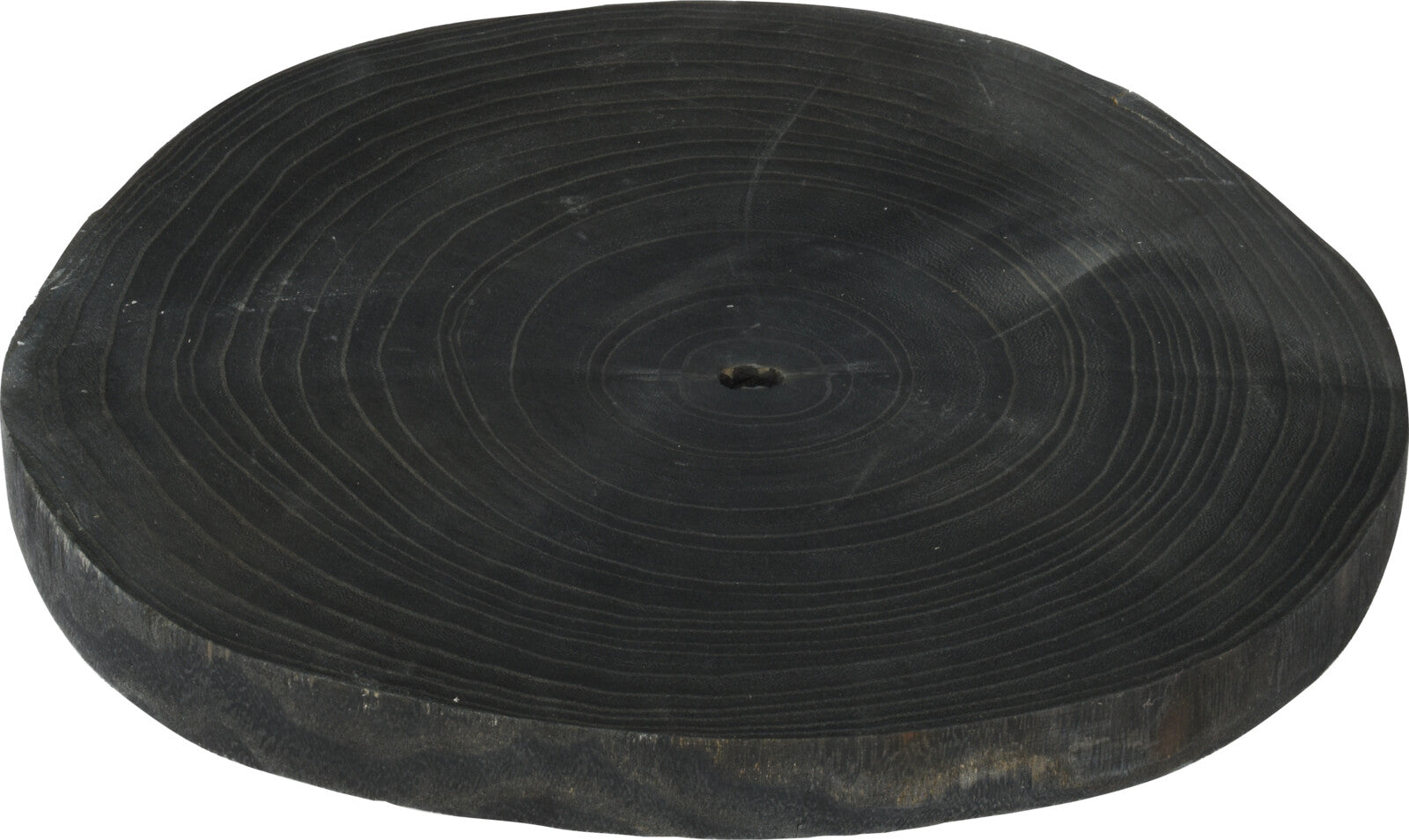DISCO DECORATIVO IN LEGNO NERO 29-34CM