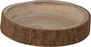 PIATTO DI LEGNO CON CORTECCIA, 25CM
