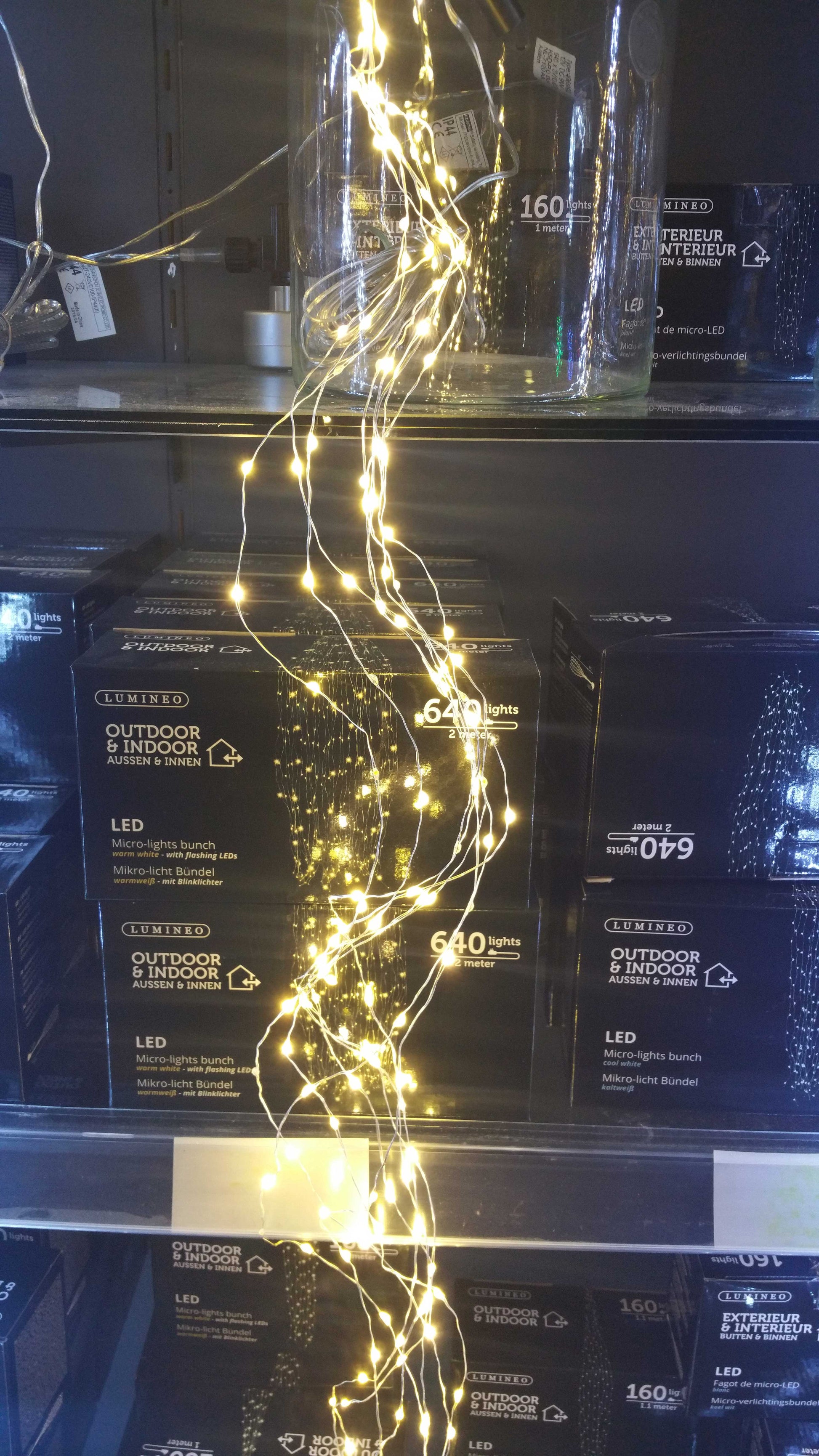 300 MICROLED BIANCO CALDO CASCATA 300CM