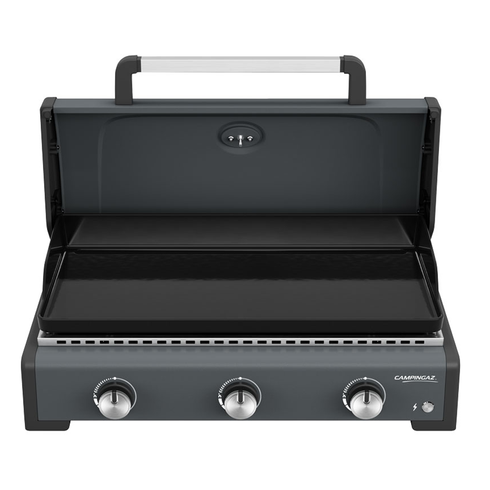 Plancha a Gas Portatile Sigma 3 Cook 3 Fuochi Nero e Grigio Campingaz