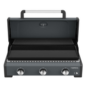Plancha a Gas Portatile Sigma 3 Cook 3 Fuochi Nero e Grigio Campingaz