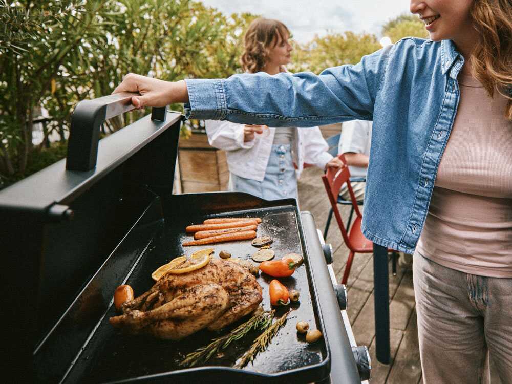 Plancha a Gas Portatile Sigma 3 Cook 3 Fuochi Nero e Grigio Campingaz