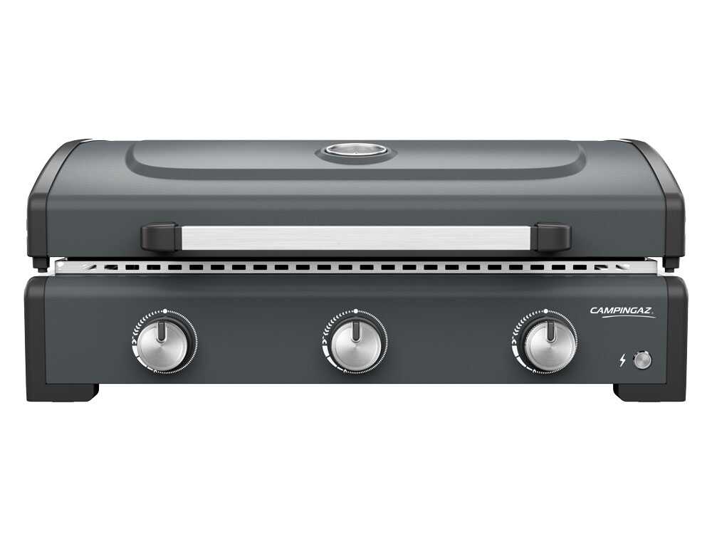 Plancha a Gas Portatile Sigma 3 Cook 3 Fuochi Nero e Grigio Campingaz