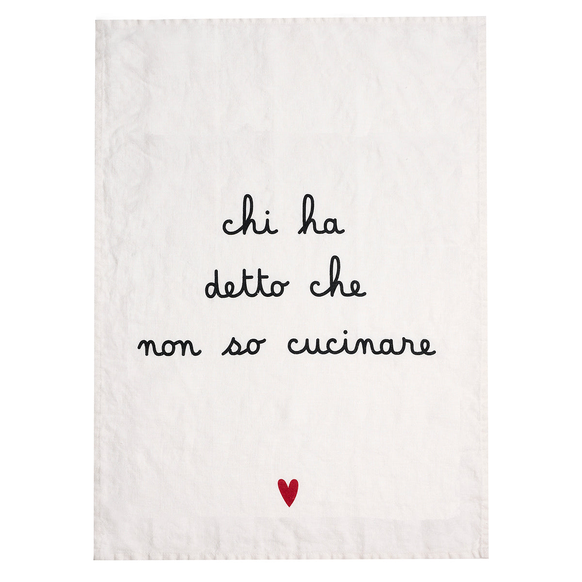 Canovaccio Chi ha detto che non so cucinare 50X68cm Bianco SIMPLE DAY