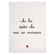 Canovaccio Chi ha detto che non so cucinare 50X68cm Bianco SIMPLE DAY