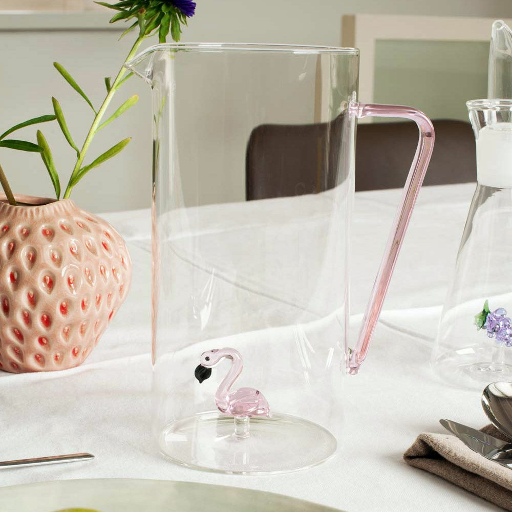 CARAFFA IN VETRO BOROSILICATO 1,2L FENICOTTERO