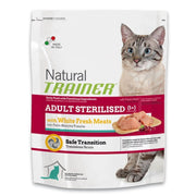 NATURAL TRAINER SACCO CROCCHETTE GATTO STERILIZZATO 300 GR CARNI BIANCHE