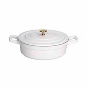 CASSERUOLA BASSA CON COPERCHIO 24CM - RIBOLLE
