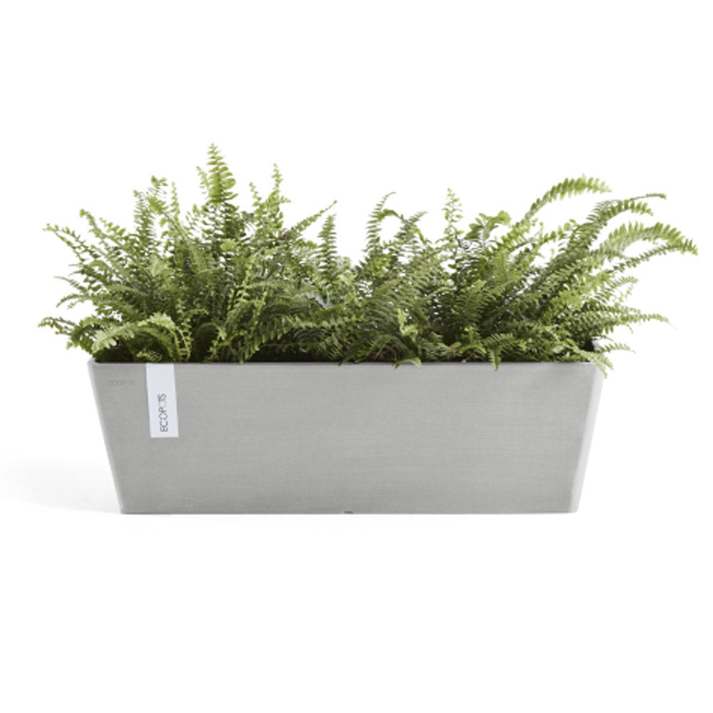 CASSETTA RETTANGOLARE BRUGES L45XP17XH17CM BIANCO/GRIGIO