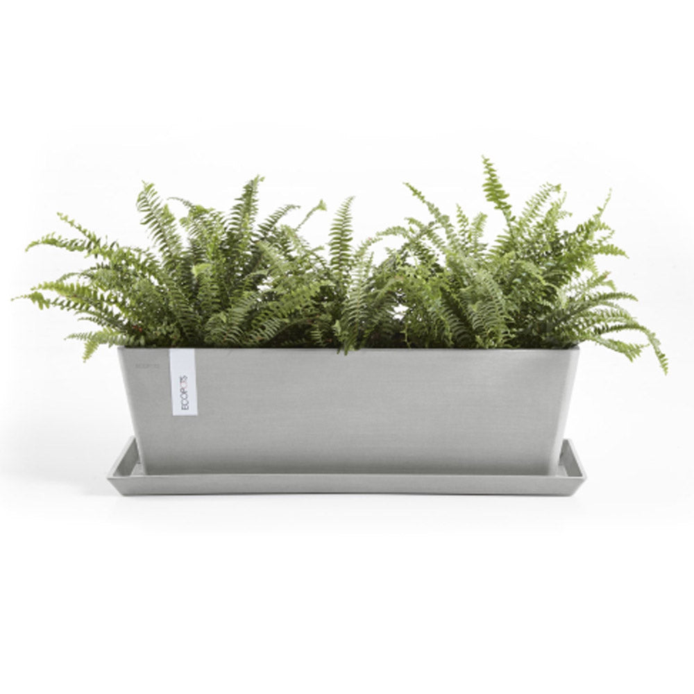 CASSETTA RETTANGOLARE BRUGES L45XP17XH17CM BIANCO/GRIGIO