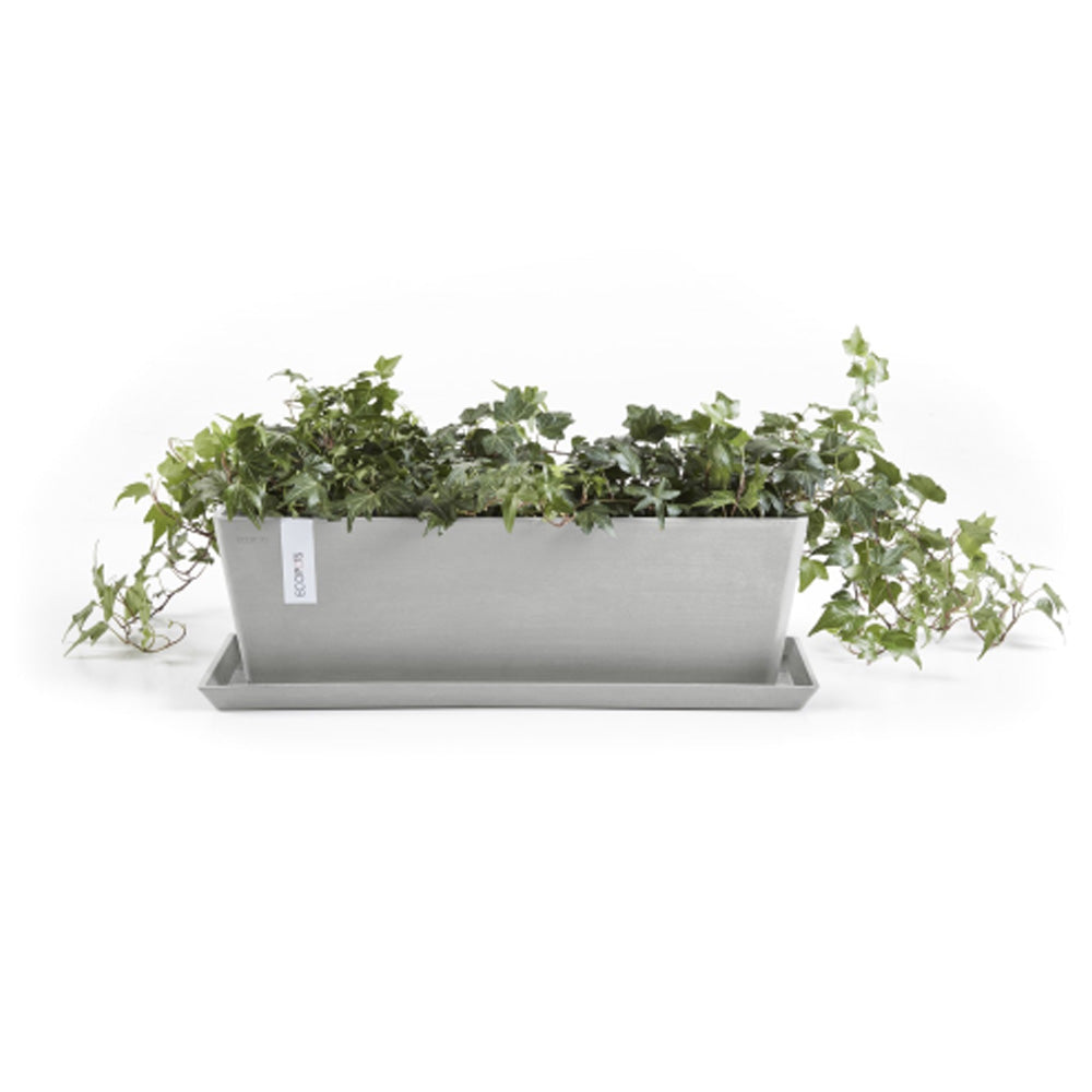 CASSETTA RETTANGOLARE BRUGES L45XP17XH17CM BIANCO/GRIGIO