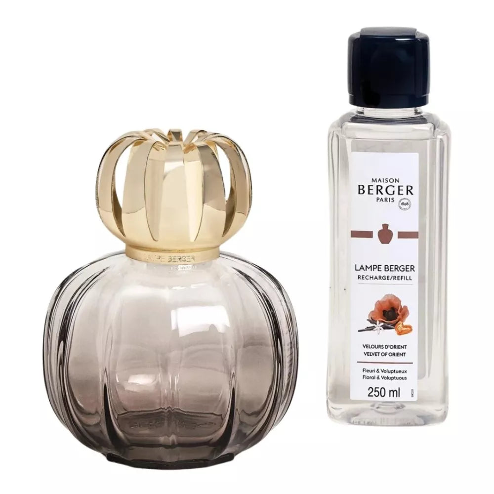 Lampada Catalitica Corali Grigio 10x10xh12.8cm Ricarica 250ml Velours D Orient 004878 Maison Berger
