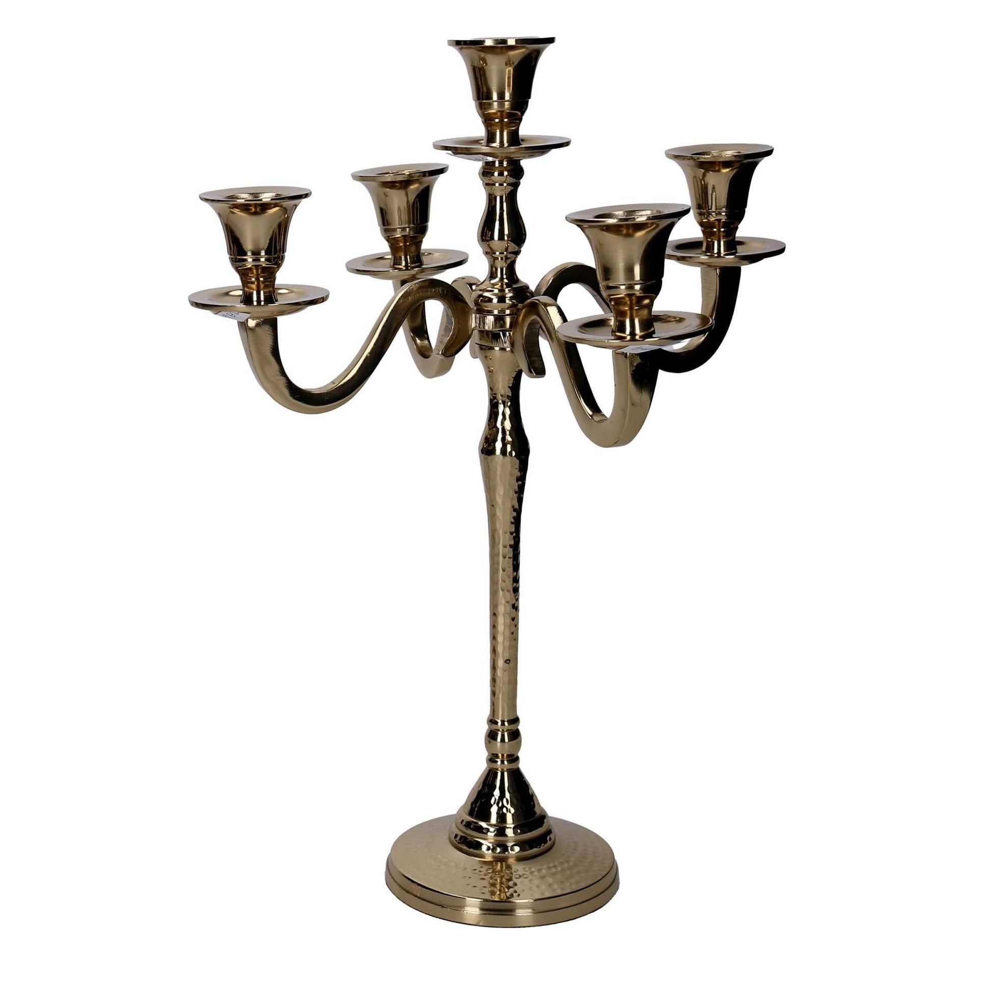 Portacandele 26,5xh36 cm Oro