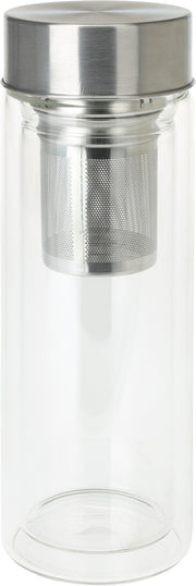 BOTTIGLIA IN VETRO CON TAPPO INFUSORE 300ML