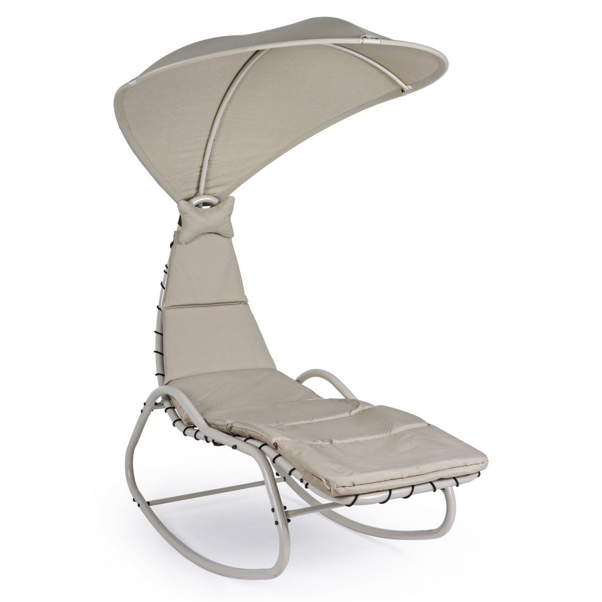 SEDIA A DONDOLO SOSPESA CHAISE-LONGUE AVORIO BAFFIN