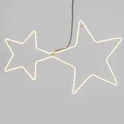 STELLE GEMELLE CON 360 LED BIANCO CALDO 90CM