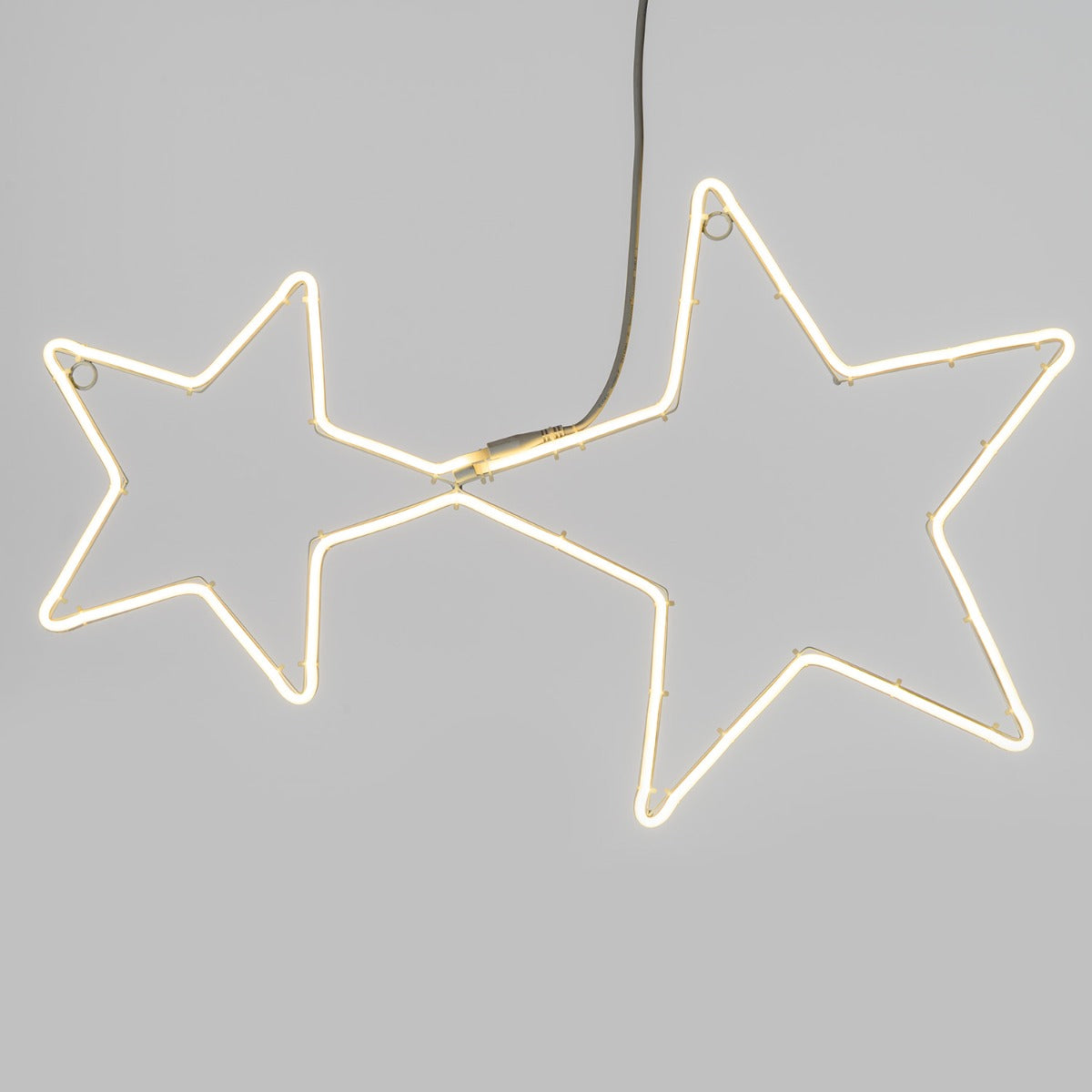 STELLE GEMELLE CON 360 LED BIANCO CALDO 90CM