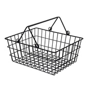 CESTINO IN METALLO NERO 29X13CM