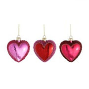Pendente Cuore 9x3x9 cm Rosso/Fucsia/Rosa