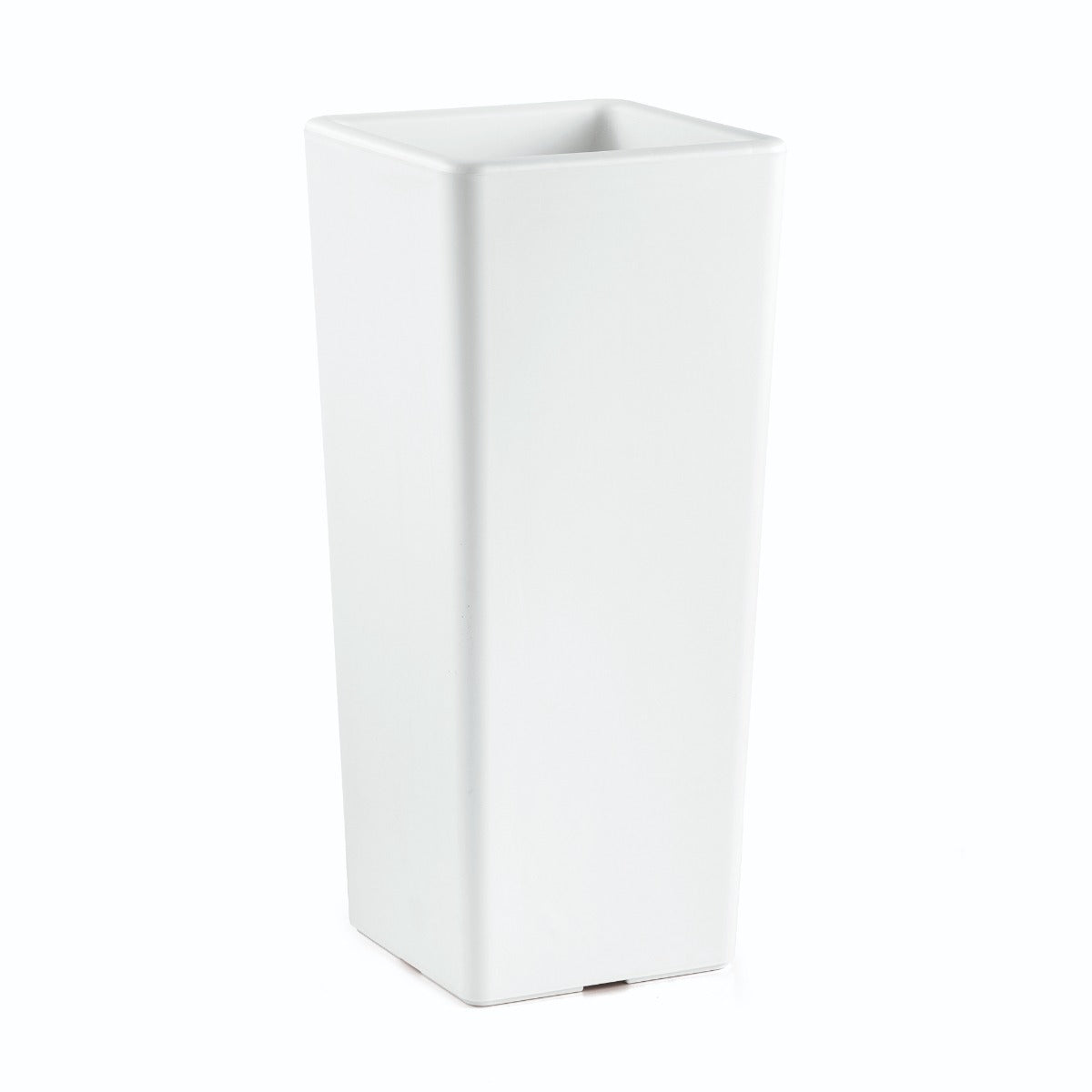 VASO CACHE-POT CLOU QUADRATO H.1MT BIANCO