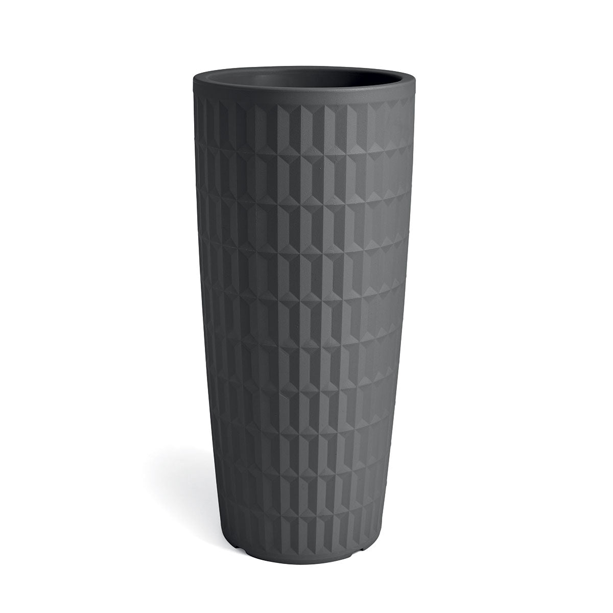 VASO CACHE-POT ROTONDO ALTO TYLE 85CM ANTRACITE