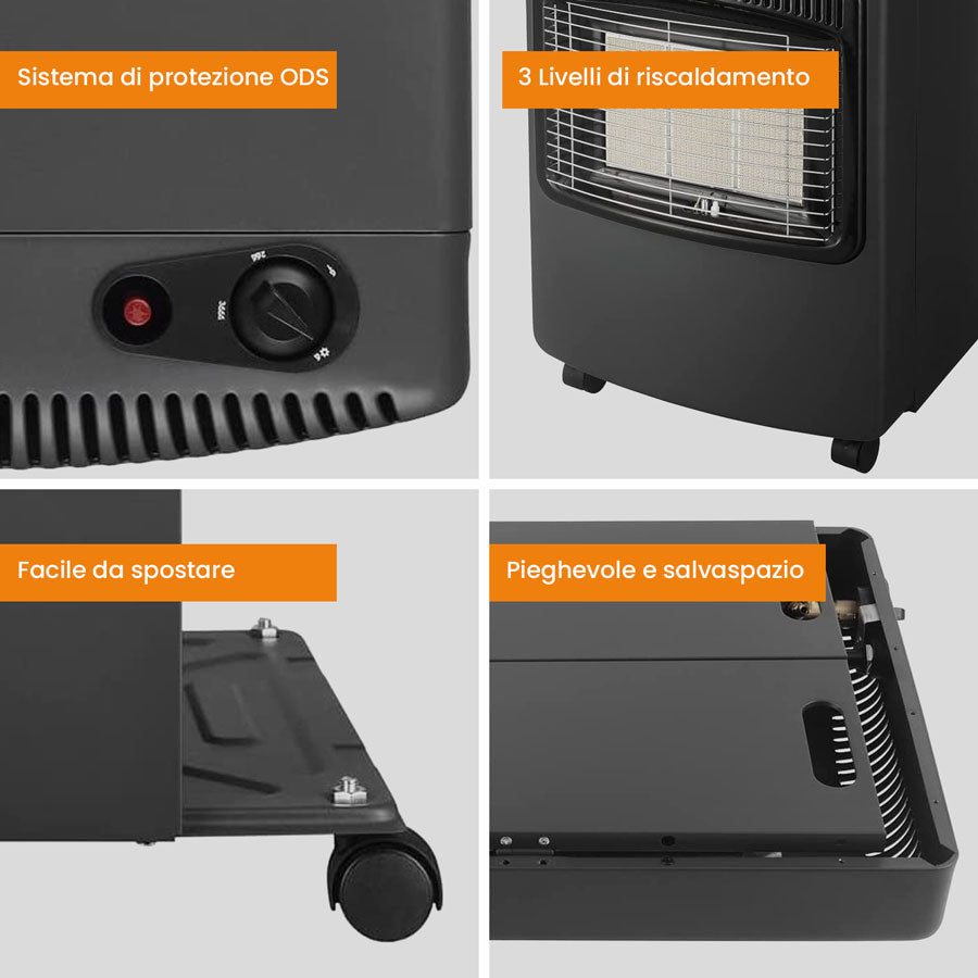 STUFA A GAS PIEGHEVOLE 4200W
