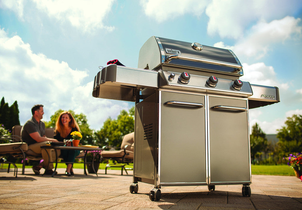 OFFERTA GENESIS E-310 SMOKE GREY + CUSTODIA + TERMOMETRO + LA BIBBIA DEL BBQ