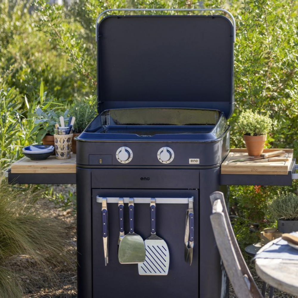 ENO Plancha a Gas con Carrello ENOSIGN 65 Blu Navy