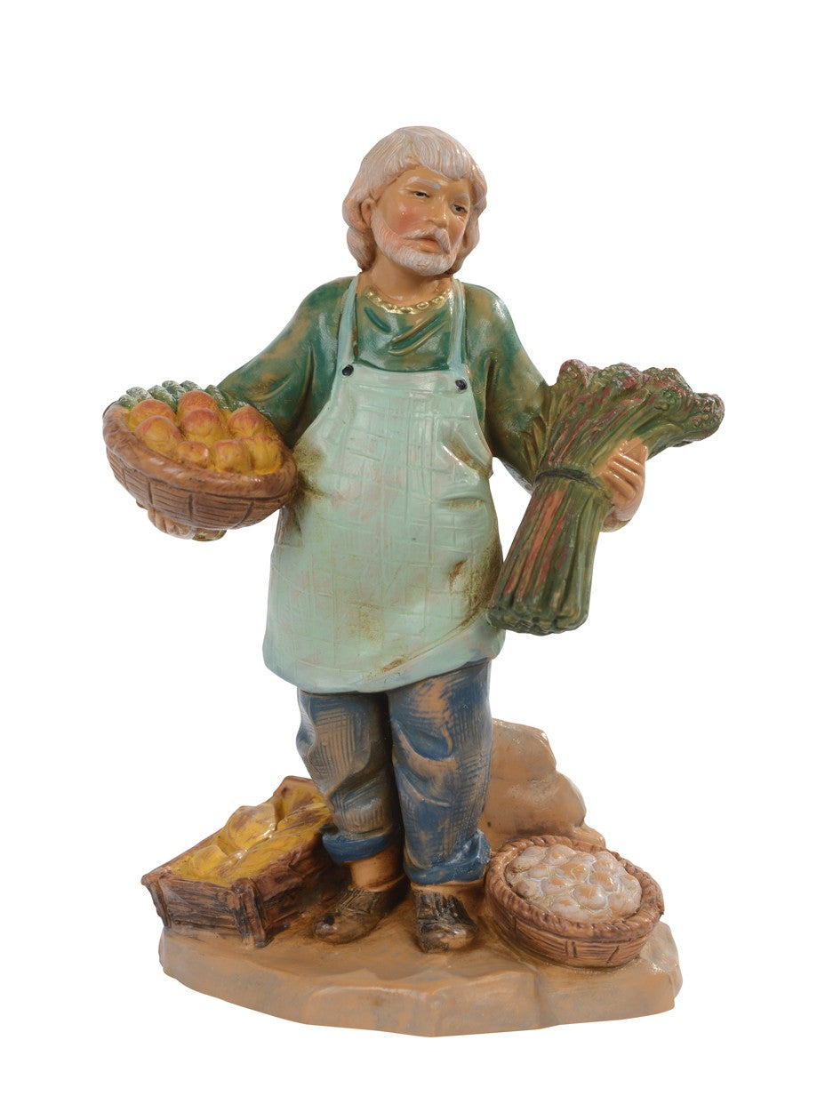COMMERCIANTE DI VERDURE 12CM IN RESINA