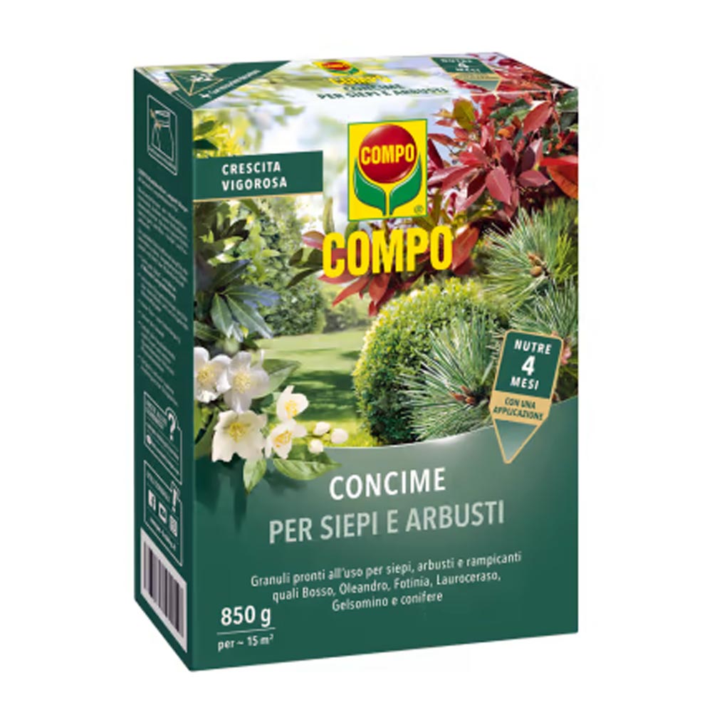 CONCIME COMPO PER SIEPI E ARBUSTI 850GR