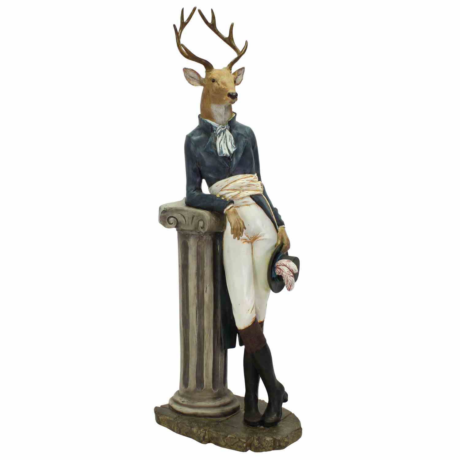 RENNA IN STILE 1800 APPOGGIATA SU CAPITELLO 72 CM