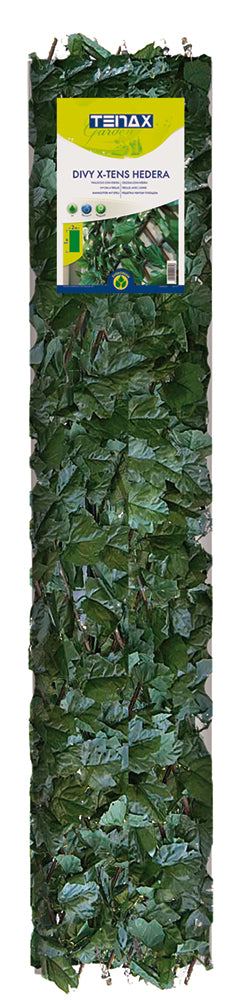 SIEPE SINTETICA CON TRALICCIO ESTENDIBILE DIVY X-TENS HEDERA 1X2 M