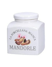 BARATTOLO 500ML MANDORLE IN PORCELLANA LINEA CONSERVA