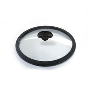 COPERCHIO VETRO CON POMOLO NERO D32 CM