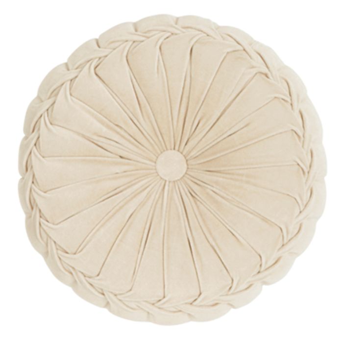 CUSCINO KANAN IN VELLUTO, 40X10CM, BIANCO