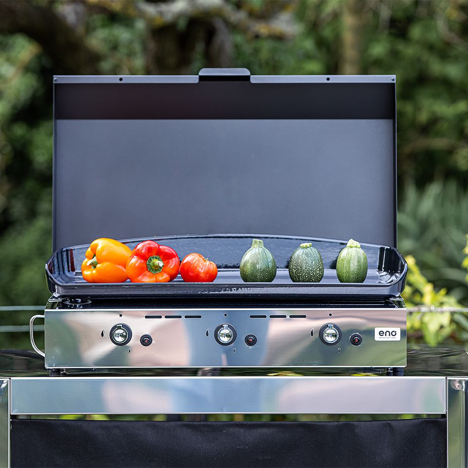 ENO Coperchio per Plancha Initial 65, 65 cm, Nero