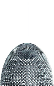 LAMPADARIO SOSPENSIONE GRANDE FILIGRANA CROMATO Ø40X32CM