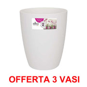 OFFERTA 3 VASO ORCHIDEE BRUSSELS ORCHID HIGH 12,5CM WHITE