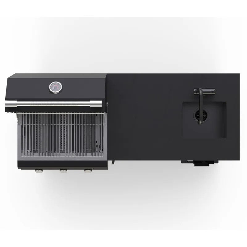 CUCINA DA ESTERNO BRABURA LITE 300 159,4X62,5X92 CM NERO