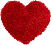 CUSCINO A FORMA DI CUORE, 45X45CM, ROSSO