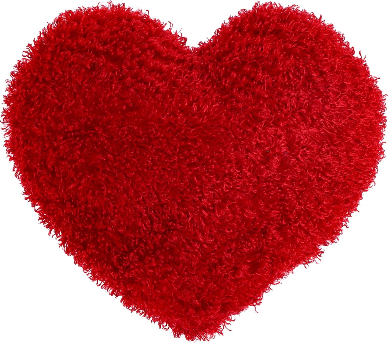 CUSCINO A FORMA DI CUORE, 45X45CM, ROSSO