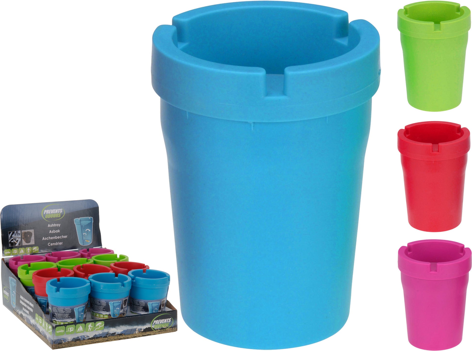 OFFERTA 4PZ POSACENERE 10.5 CM COLORI ASSORTITI